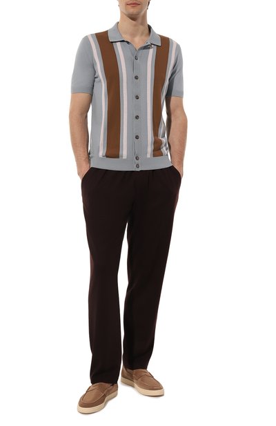 Хлопковая рубашка GRAN SASSO серого цвета по цене 29950 руб., арт. 59135/20646, фото 2 Хлопковая рубашка GRAN SASSO, арт. 59135/20646, фото 2