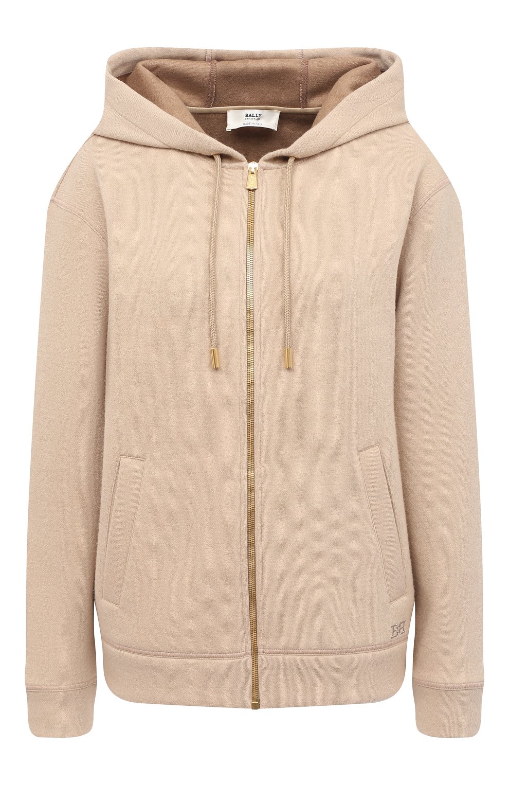 Шерстяной кардиган BALLY бежевого цвета по цене 61650 руб., арт. L5BA484F-9S193/130, фото 1 Шерстяной кардиган BALLY, арт. L5BA484F-9S193/130, фото 1