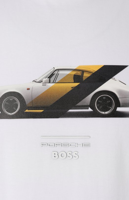 Хлопковая футболка BOSS x Porsche BOSS 50531455 Белый  50531455 Фото 6