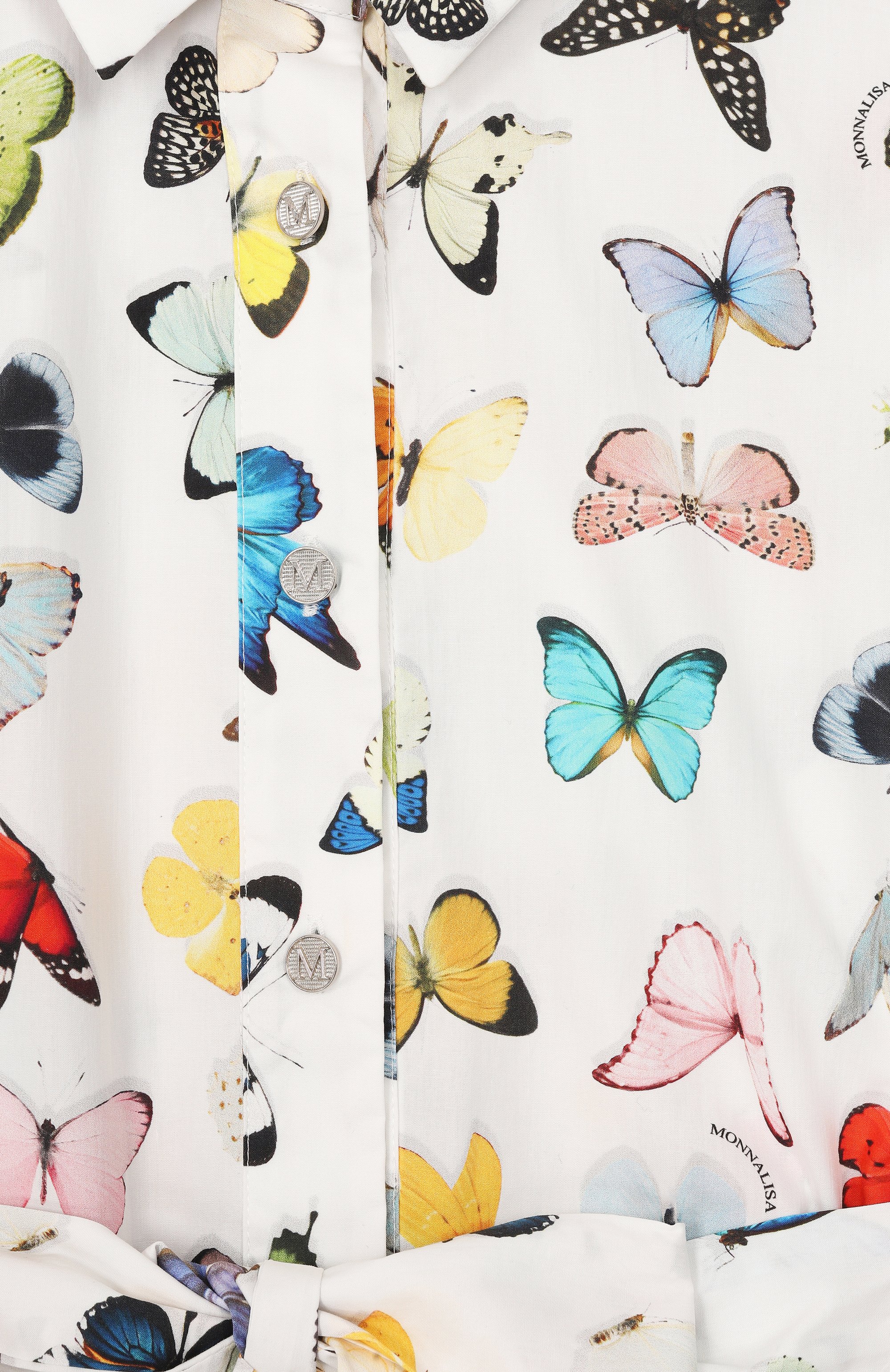 Хлопковое платье MONNALISA, арт. 41G908, фото 3