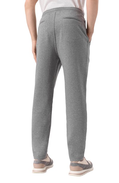 Брюки из хлопка и кашемира BRUNELLO CUCINELLI, арт. MM8313243G, фото 4