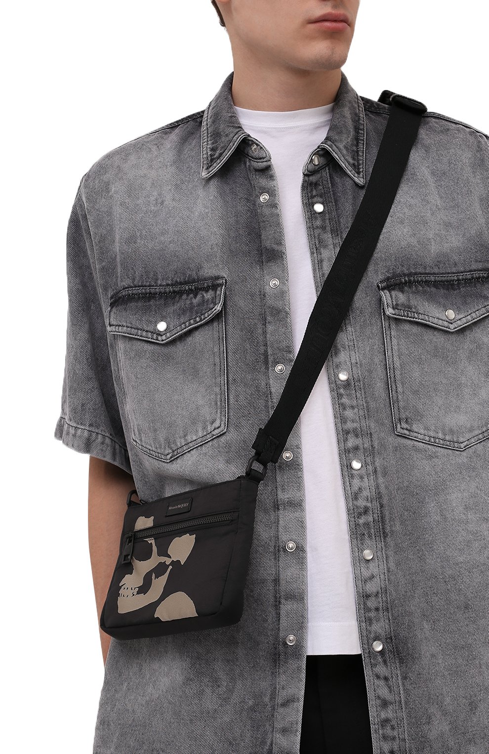 Текстильная сумка ALEXANDER MCQUEEN, арт. 663144/1AAE3, фото 2