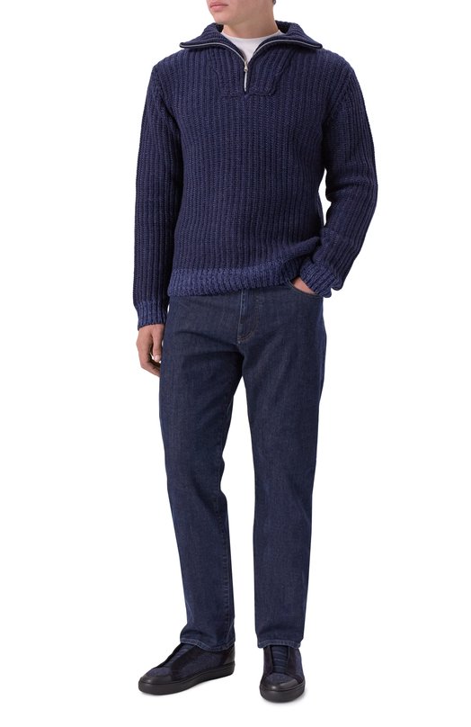 Шерстяной свитер L.B.M. 1911 6384/59689 Синий  6384/59689 Фото 2