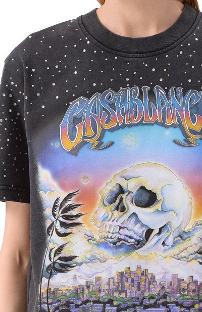 Хлопковая футболка CASABLANCA, арт. WS25-JTS-046-01, фото 5