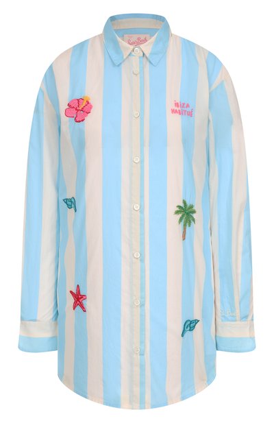 Женская хлопковая рубашка MC2 SAINT BARTH, арт. STBW BRIGITTE/04188H