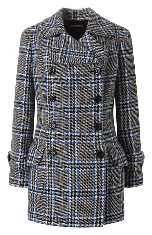 

Шерстяное полупальто Michael Kors Collection, Серый