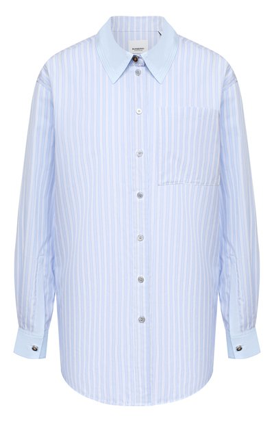 Рубашка из хлопка и шелка BURBERRY, арт. 8032214, фото 1
