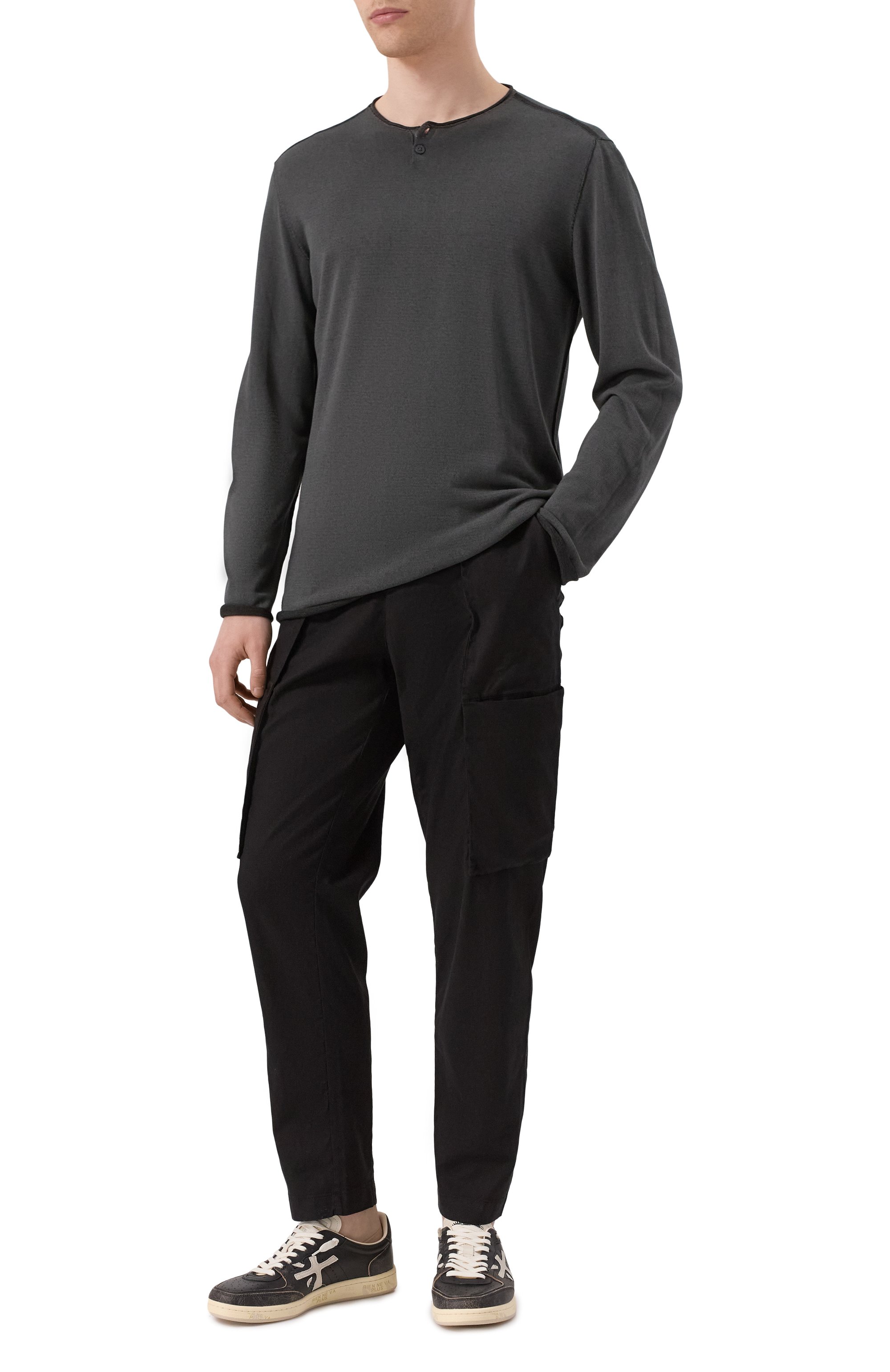 Джемпер из хлопка и вискозы TRANSIT, арт. CFUTRZ10450, фото 2