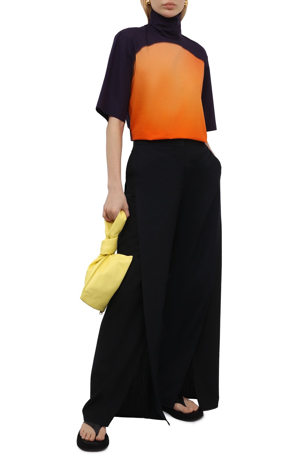 Хлопковый топ DRIES VAN NOTEN оранжевого цвета по цене 63350 руб., арт. 211-10794-2083, фото 2 Хлопковый топ DRIES VAN NOTEN, арт. 211-10794-2083, фото 2