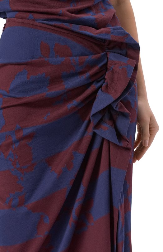 Хлопковая юбка Dries Van Noten 131113/3345 Разноцветный  131113/3345 Фото 5