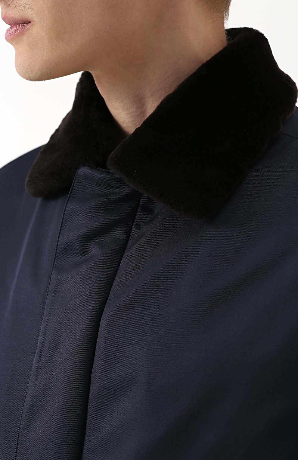 Утепленный бомбер с отделкой из бобра BRIONI, арт. SLPD/06818, фото 5