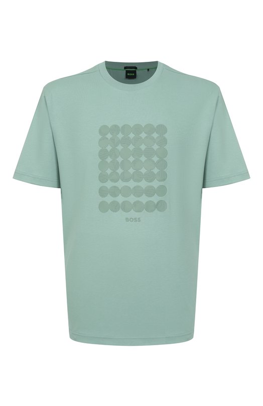 Хлопковая футболка BOSS Green 50537845 Зелёный 50537845