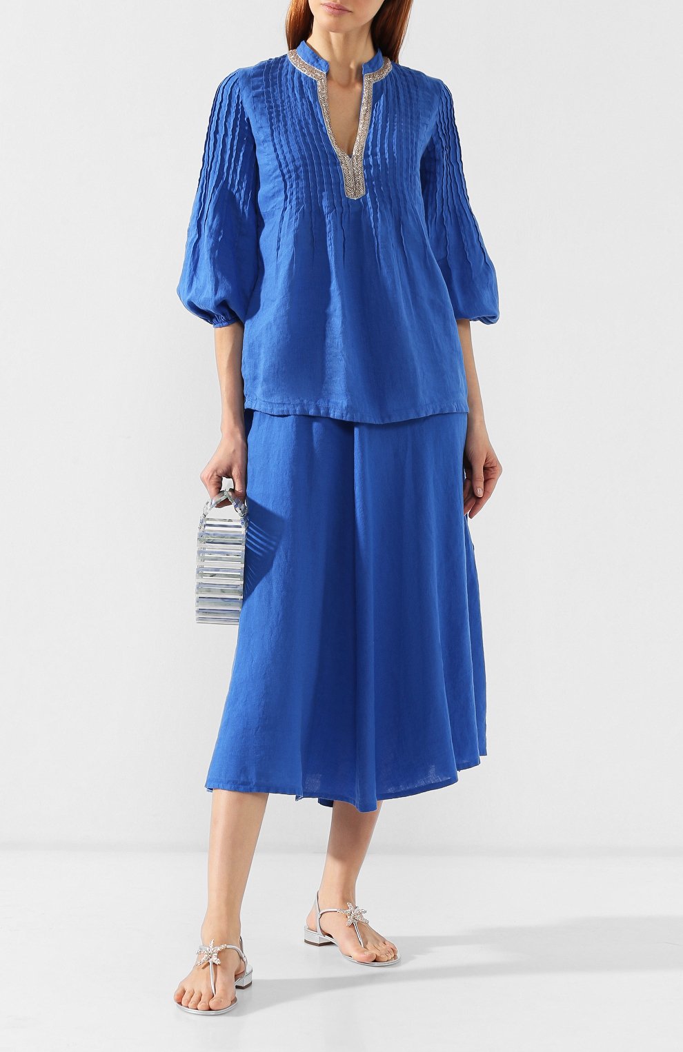 Льняная юбка 120% LINO, арт. P0W5099/B317/000, фото 2