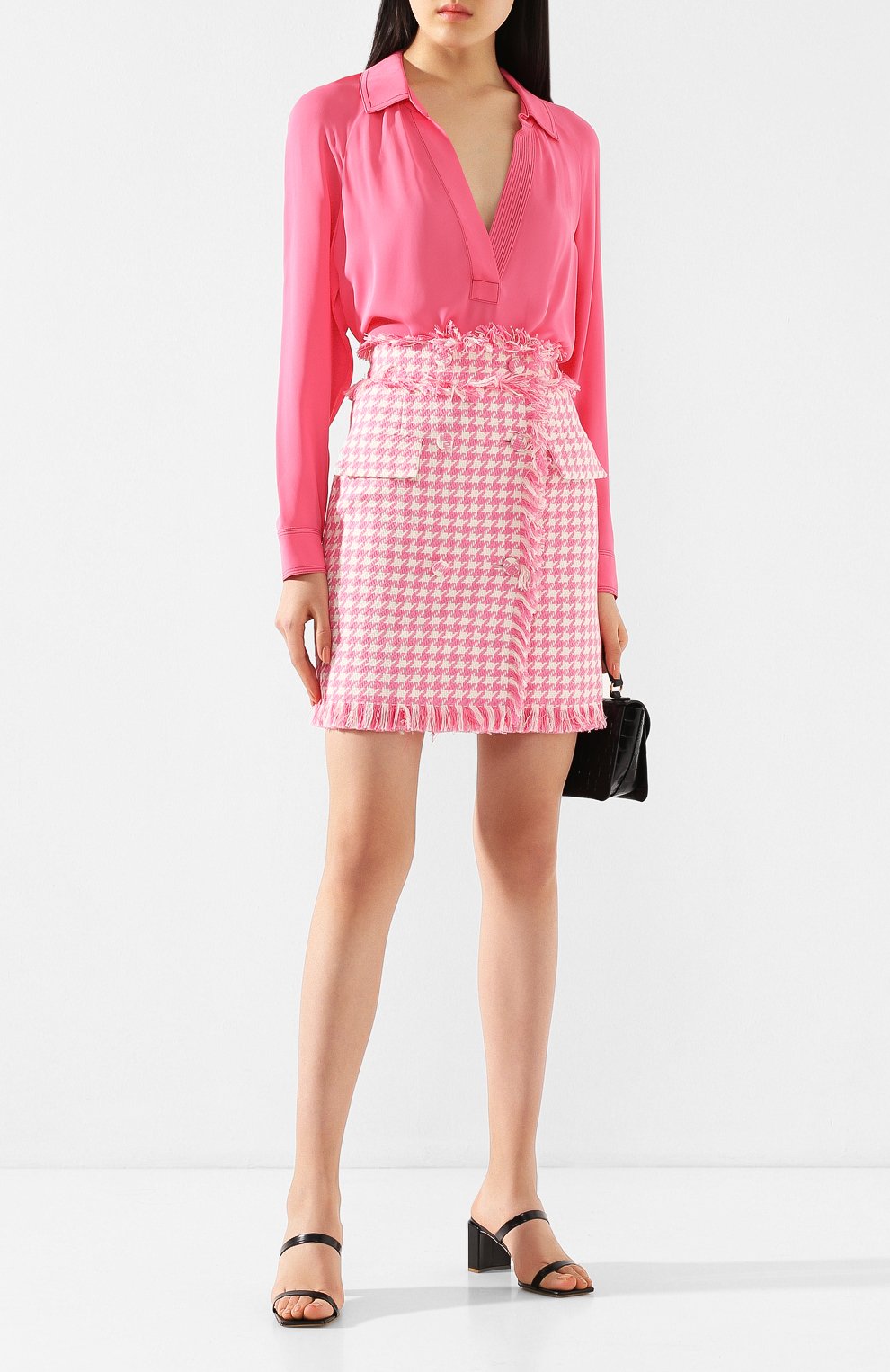 Юбка MSGM розового цвета по цене 37500 руб., арт. 2841MDD08 207109, фото 2 Юбка MSGM, арт. 2841MDD08 207109, фото 2