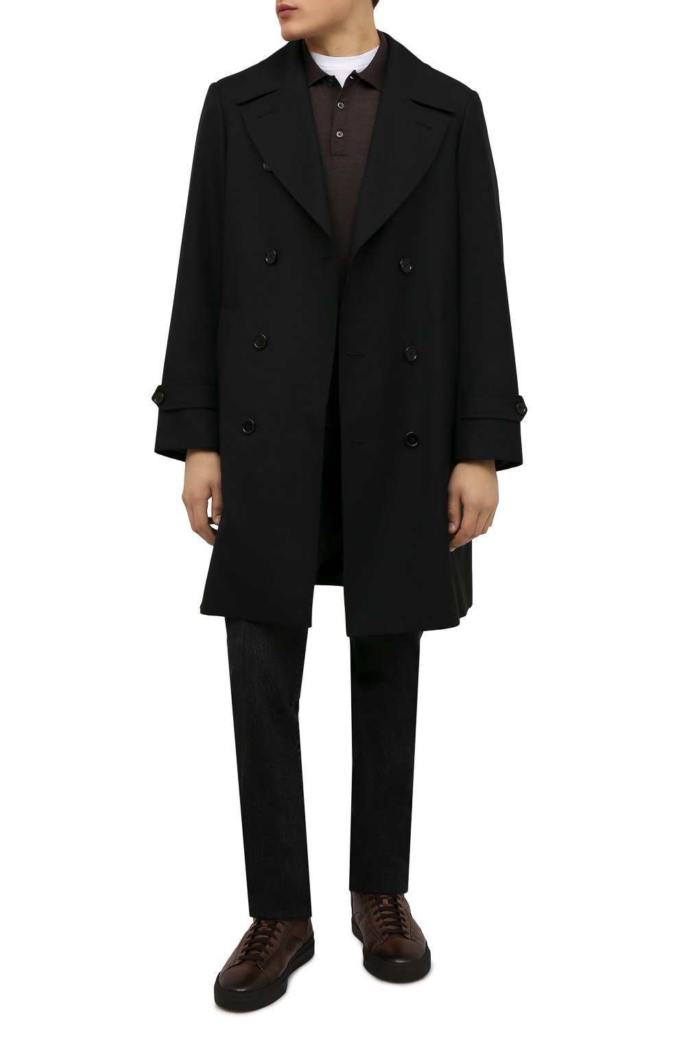 Кожаные кеды SANTONI, арт. MBGT21558NE0PG0NT50, фото 2