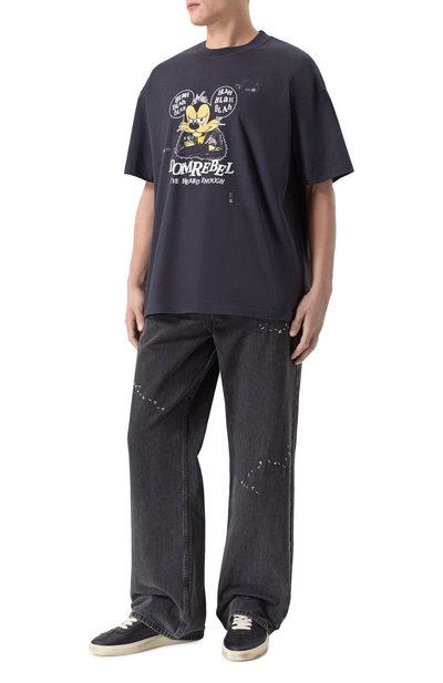 Джинсы DOMREBEL темно-серого цвета по цене 39200 руб., арт. M JERK/B00TCUT JEANS, фото 2 Джинсы DOMREBEL, арт. M JERK/B00TCUT JEANS, фото 2