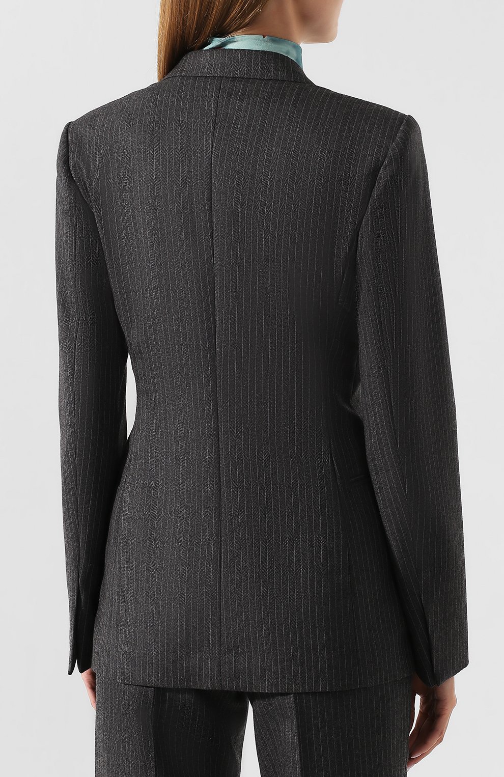 Шерстяной жакет DRIES VAN NOTEN серого цвета по цене 69950 руб., арт. 192-10445-8182, фото 4 Шерстяной жакет DRIES VAN NOTEN, арт. 192-10445-8182, фото 4