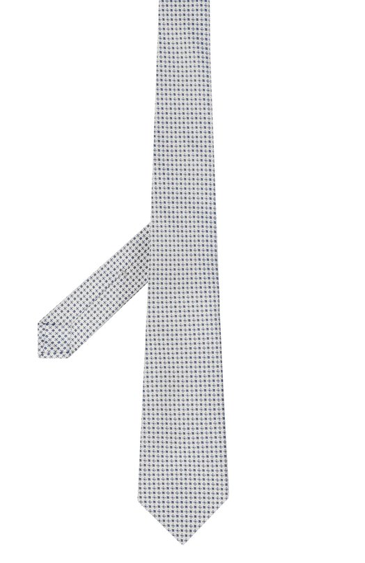 Шелковый галстук Kiton UCRVKLC01I12 Белый  UCRVKLC01I12 Фото 3