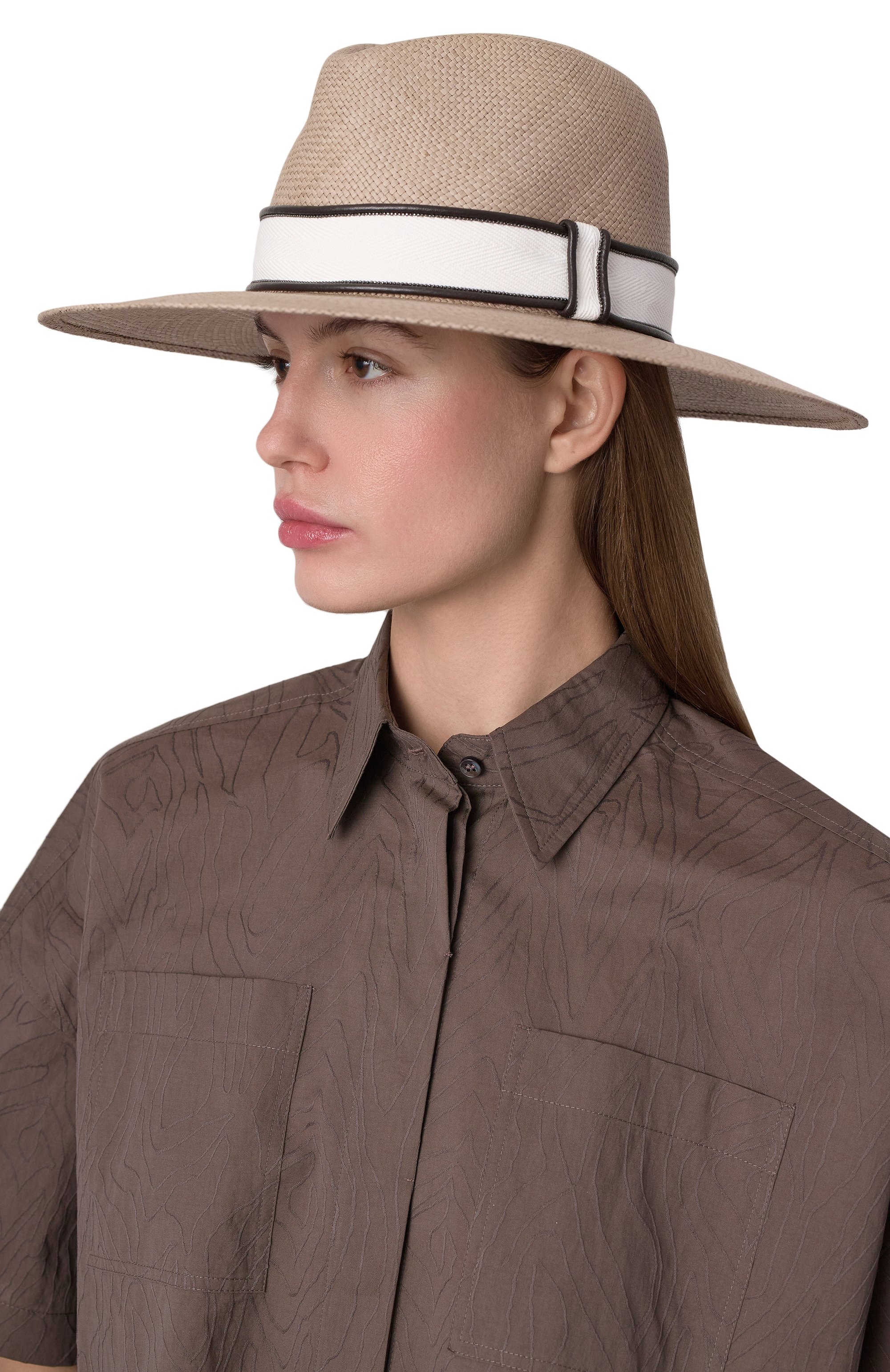 Соломенная шляпа BRUNELLO CUCINELLI, арт. MCAP91013, фото 2