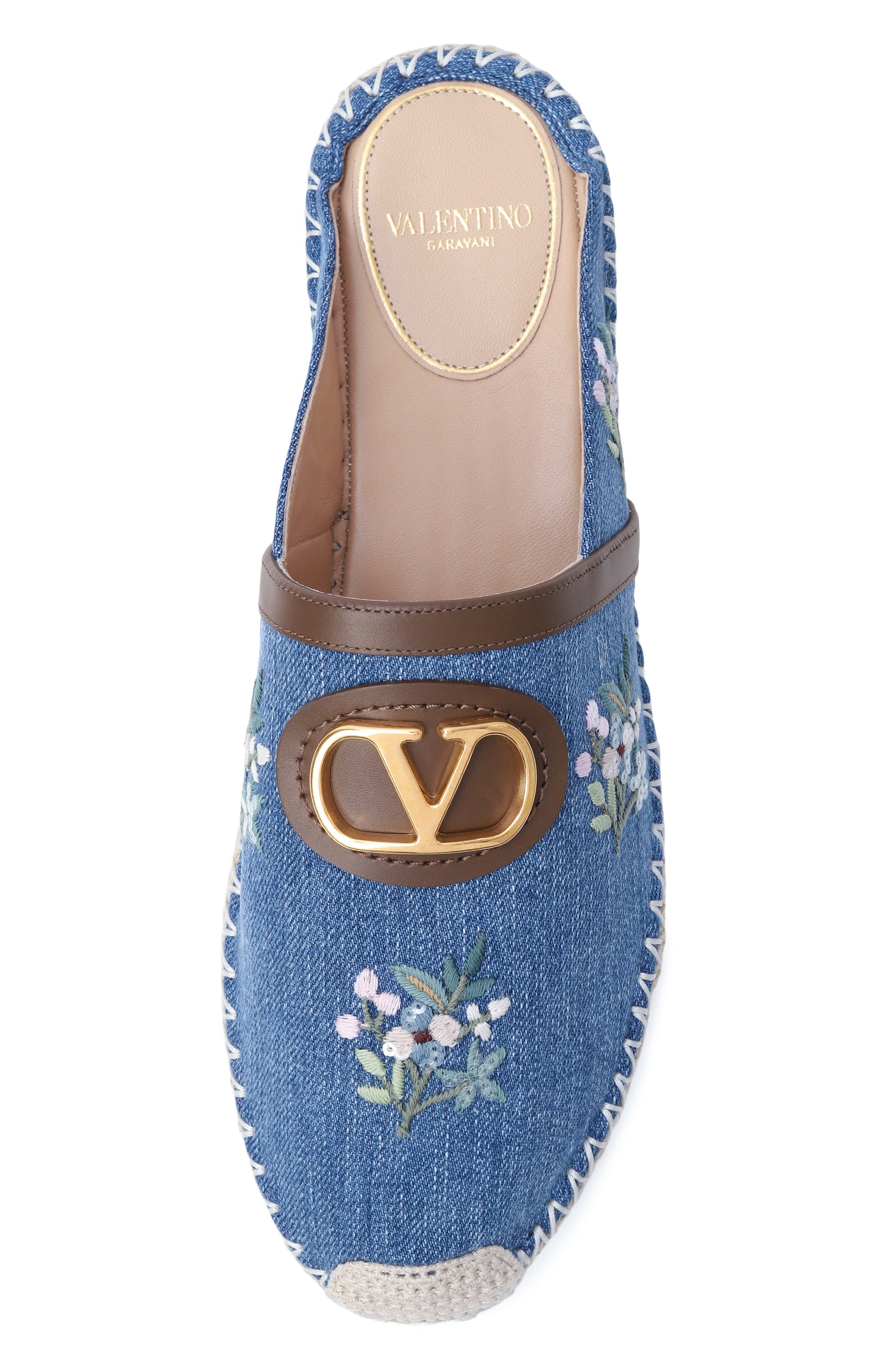 Текстильные сабо vlogo signature  VALENTINO, арт. 8W0S0ME9/BNI, фото 6