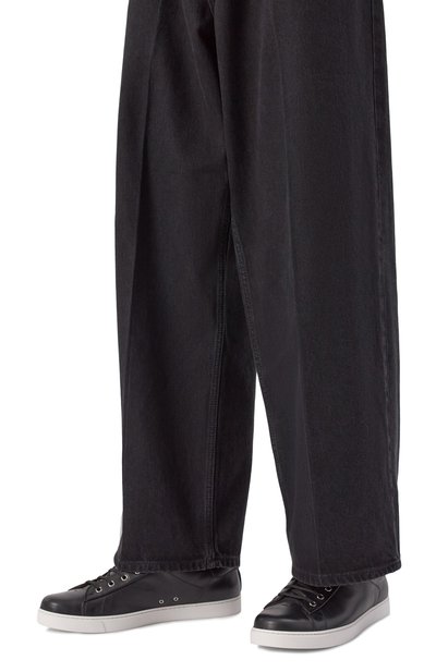 Кожаные кеды low top GIANVITO ROSSI, арт. S26340.M1WHT.CLNNER0, фото 3