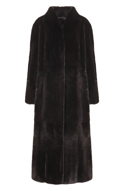 Женская шуба из норки РУССКИЙ МЕХ, арт. 44 РМ BLACKGLAMA