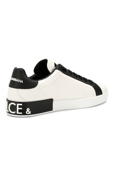 Кожаные кеды portofino DOLCE & GABBANA, арт. CS1570/AA721, фото 4