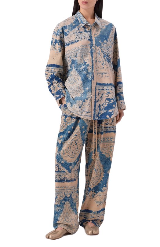 Хлопковая рубашка R13 R13WR004-R834B_001 Разноцветный  R13WR004-R834B_001 Фото 2
