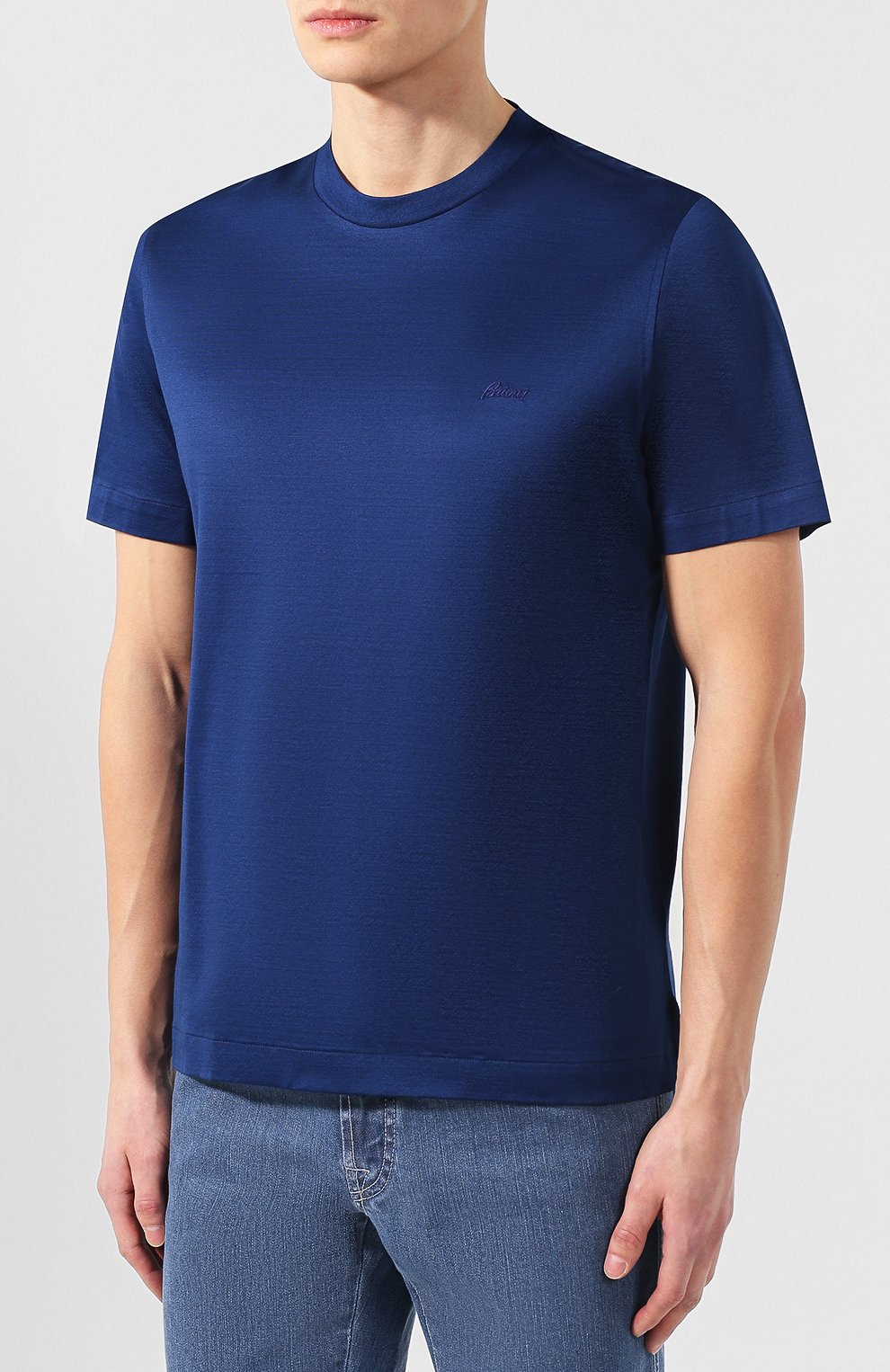 Хл�опковая футболка с круглым вырезом BRIONI, арт. UJ9M0L/PZ600, фото 3