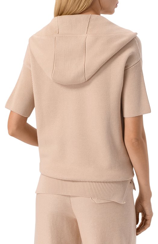 Кардиган из шелка и хлопка MVST WS61-609MU Бежевый  WS61-609MU Фото 4