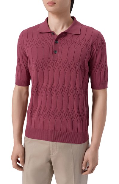 Хлопковое поло ANDREA CAMPAGNA, арт. M5426-9030, фото 3