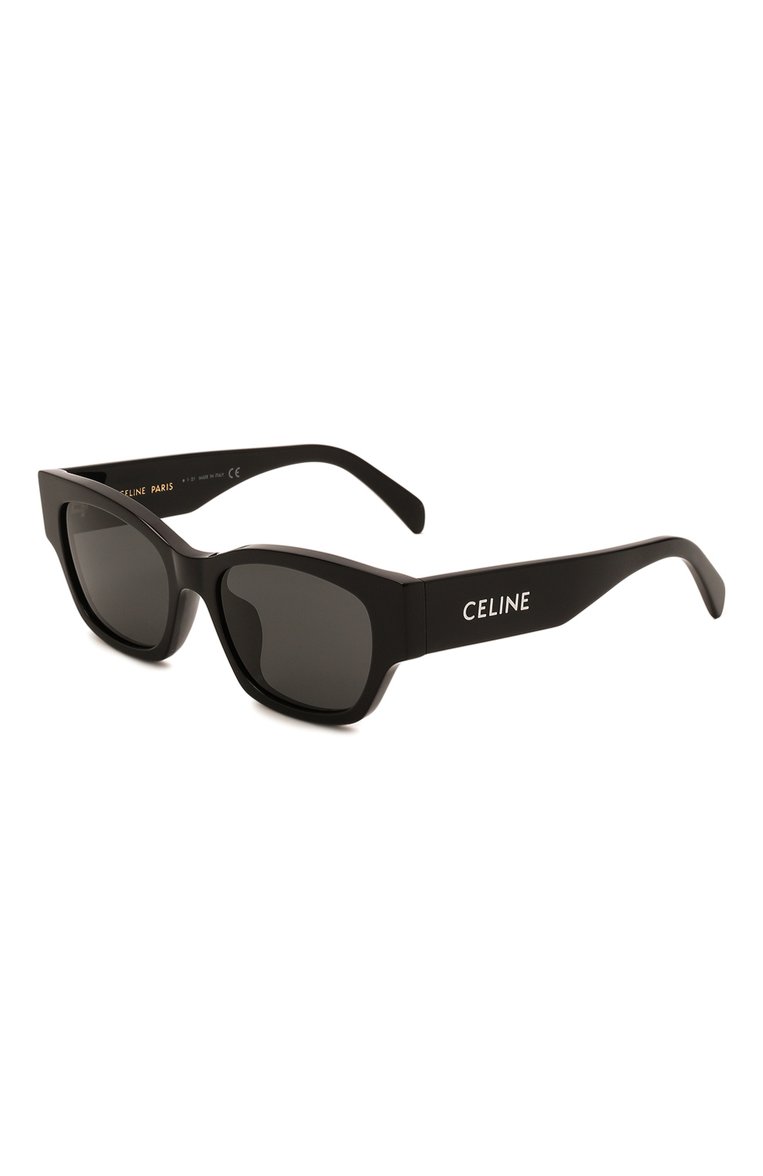 Женские солнцезащитные очки CELINE EYEWEAR черного цвета, арт. CL40197U 01A | Фото 1 (Региональные ограничения белый список (Axapta Mercury): Не проставлено; Нос: Не проставлено; Материал: Пластик; Тип очков: С/з; Оптика Гендер: оптика-женское; Очки форма: Cat-eye)