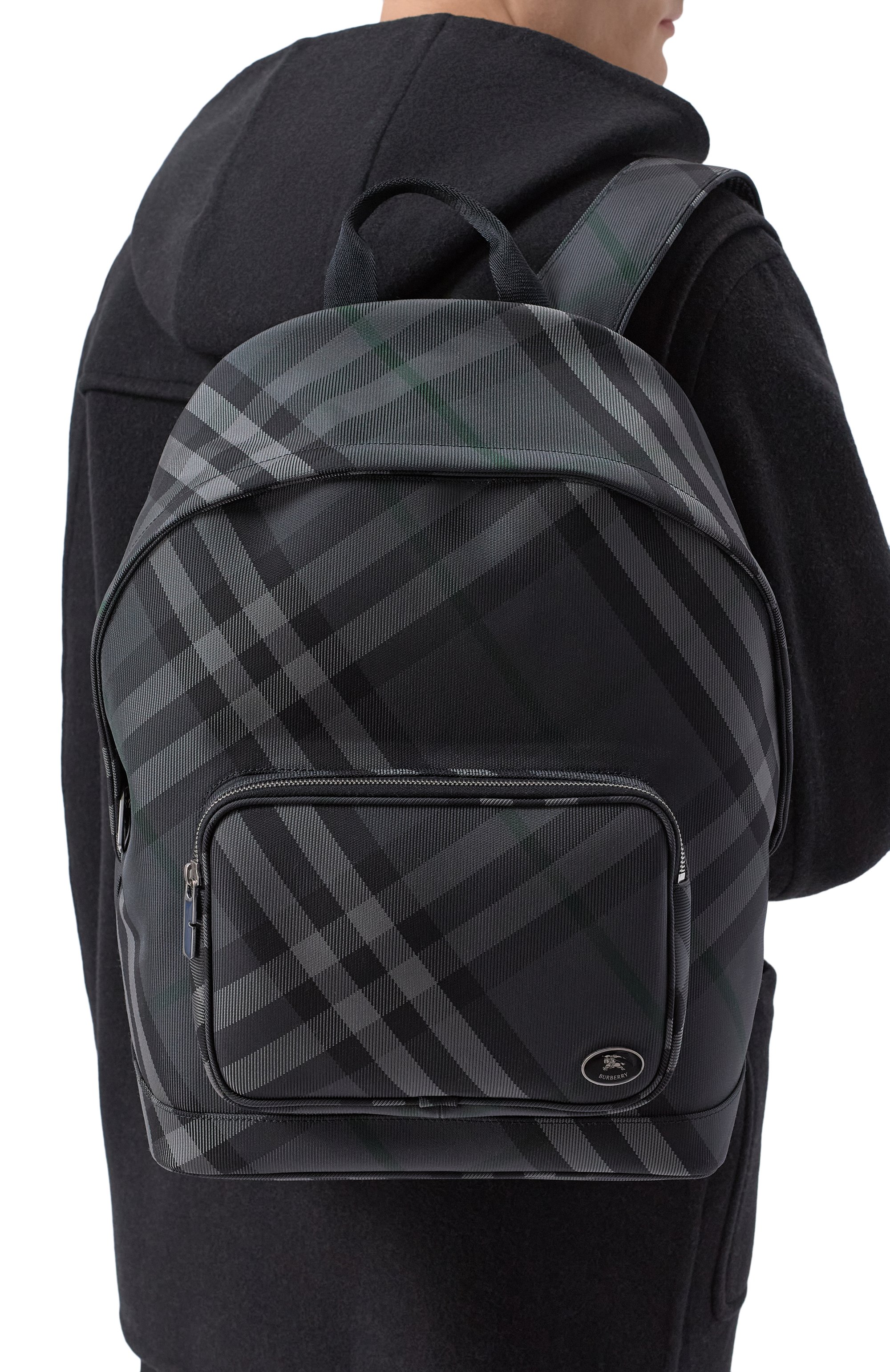 Рюкзак grid BURBERRY темно-серого цвета по цене 213000 руб., арт. 8116868, фото 2 Рюкзак grid BURBERRY, арт. 8116868, фото 2