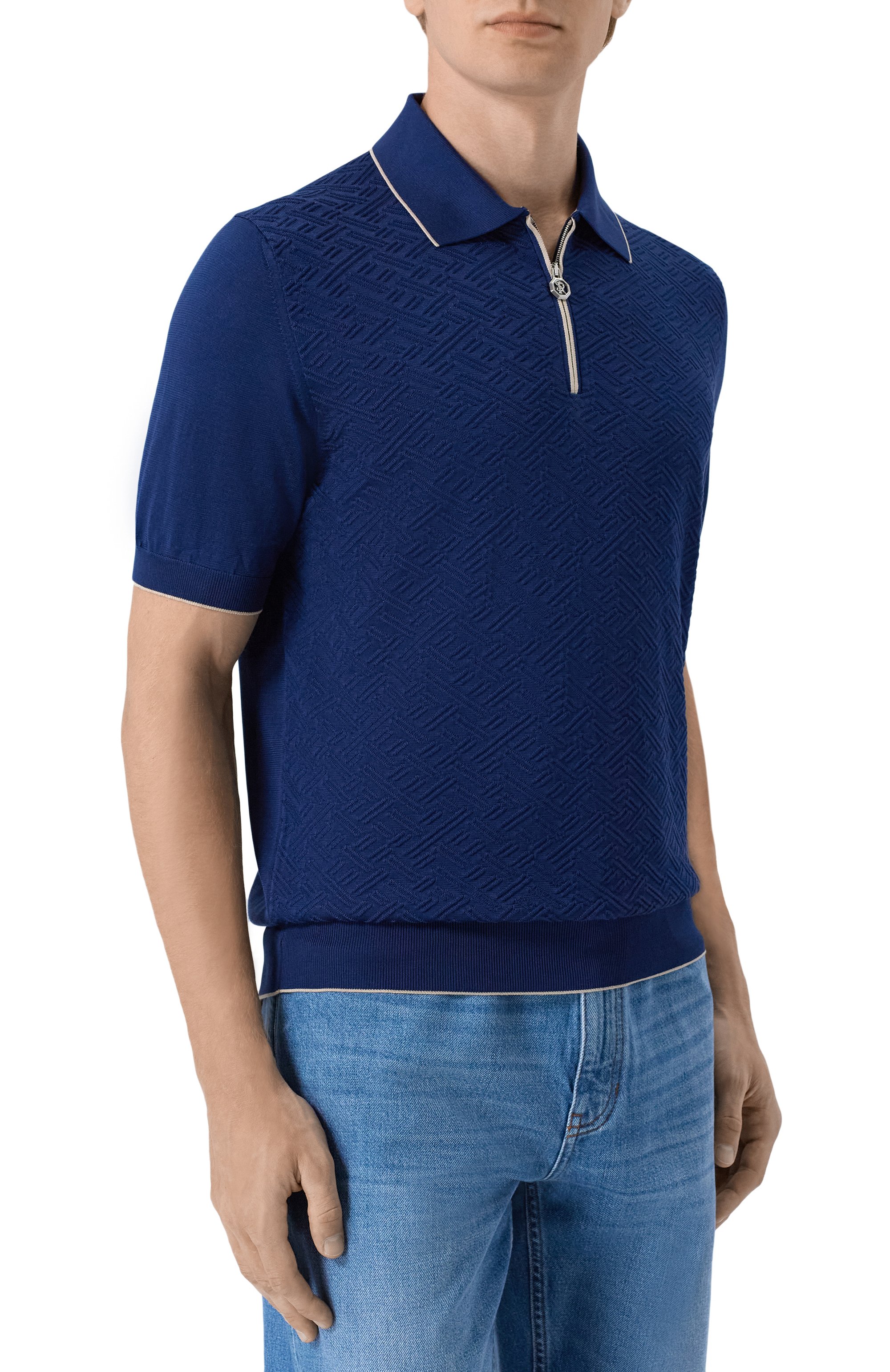 Шелковое поло STEFANO RICCI, арт. K616452P31/F26117, фото 3