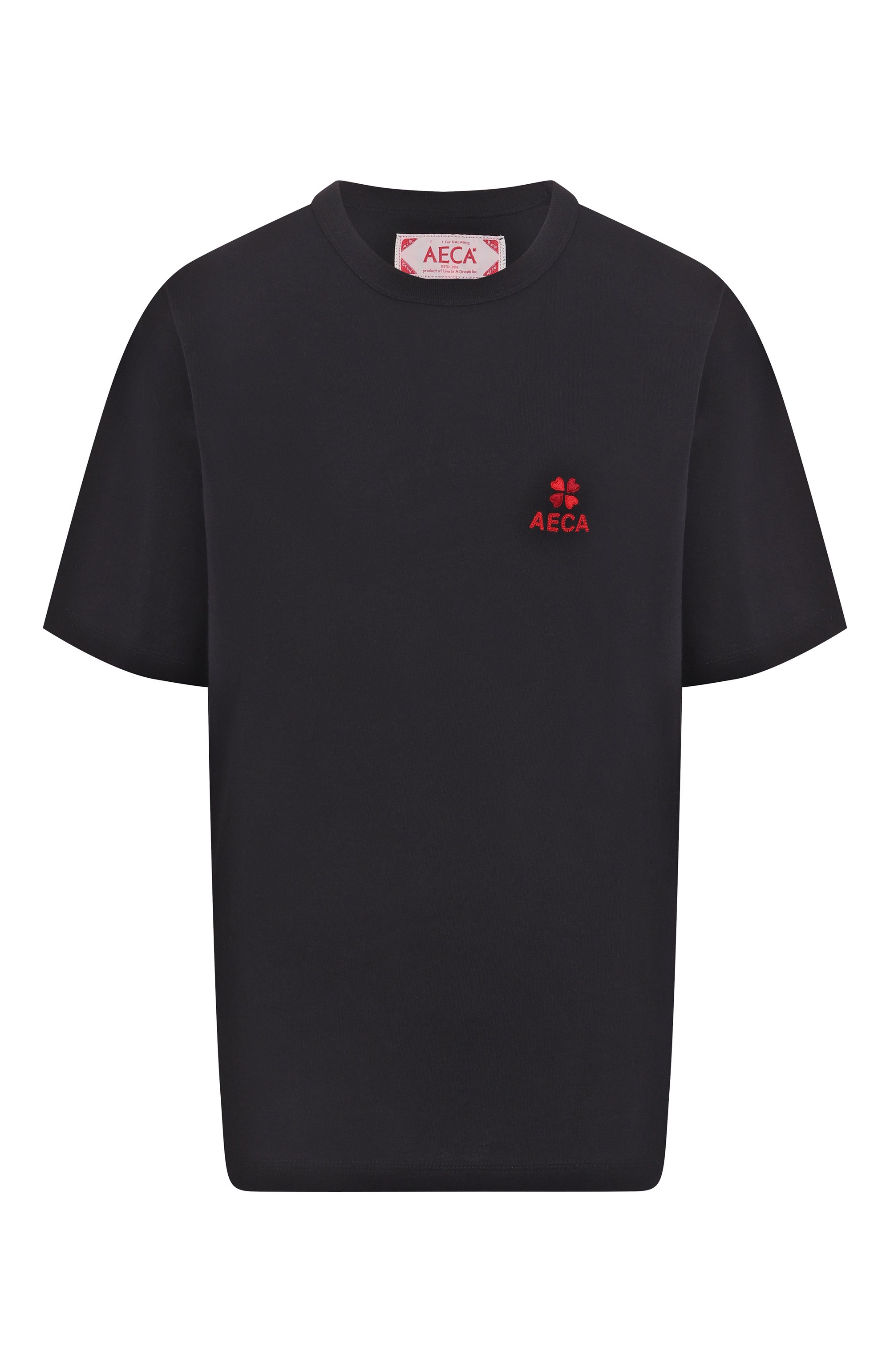 Хлопковая футболка AECA WHITE, арт. AWCMSSBDTTSST010C0.BLACK (S), фото 1
