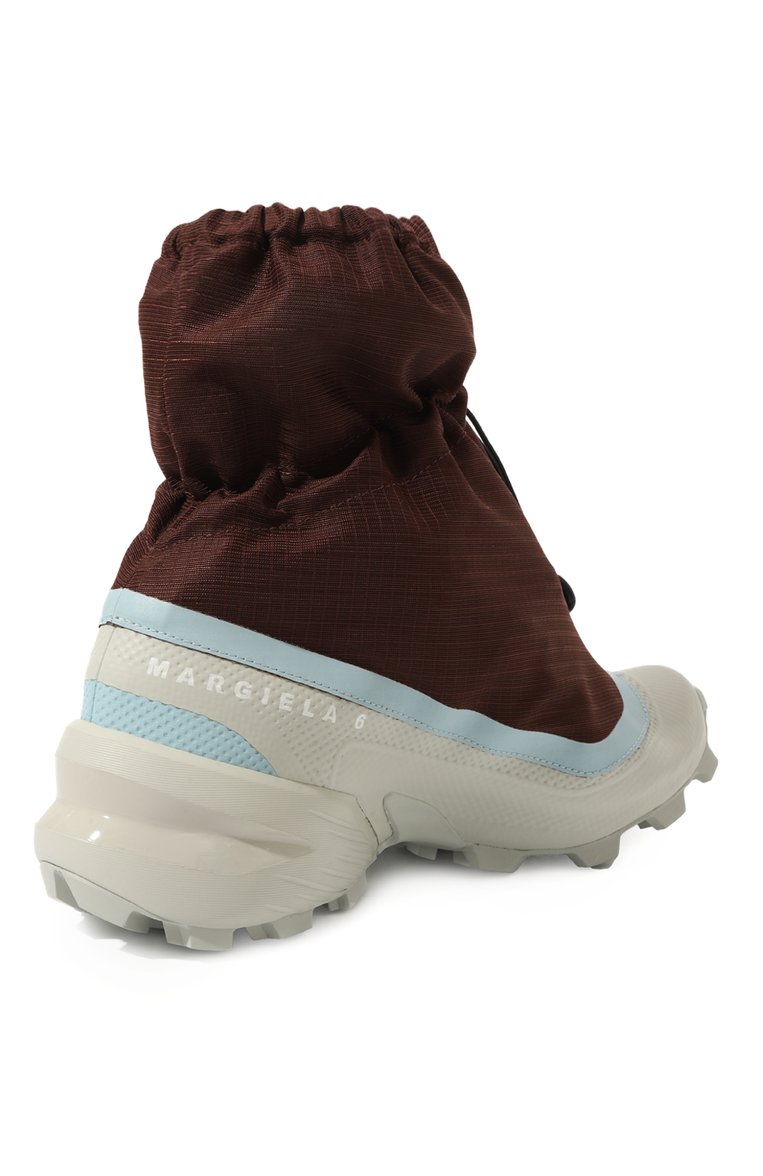 Мужские кроссовки mm6 maison margiela x salomon cross MM6 бордового цвета, арт. S59WS0216/P5744 | Фото 5 (Материал внешний: Текстиль; Стили: Гранж; Материал сплава: Проставлено; Материал утеплителя: Без утеплителя; Материал внутренний: Текстиль; Подошва: Массивная; Драгоценные камни: Проставлено)