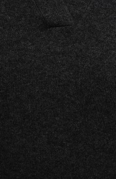 Женский кашемировый пуловер ALLUDE темно-серого цвета, арт. 215/11222 | Фото 5 (Материал внешний: Шерсть, Кашемир; Рукава: Длинные; Длина (для топов): Стандартные; Материал сплава: Проставлено; Женское Кросс-КТ: Пуловер-одежда; Драгоценные камни: Проставлено; Стили: Кэжуэл)