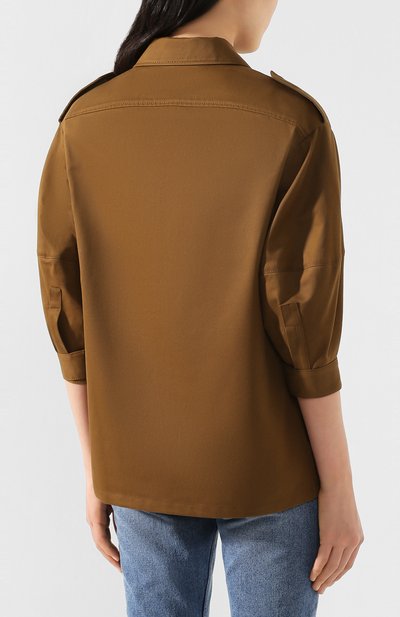 Хлопковая куртка VALENTINO хаки цвета по цене 239500 руб., арт. TB0CJ1I52C0, фото 4 Хлопковая куртка VALENTINO, арт. TB0CJ1I52C0, фото 4