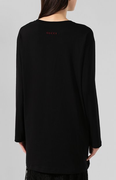 Хлопковый лонгслив GUCCI, арт. 595932/XJBUJ, фото 4