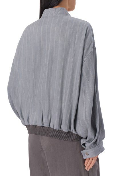 Бомбер изо льна и шелка GIORGIO ARMANI, арт. GW002590/TE18800, фото 4