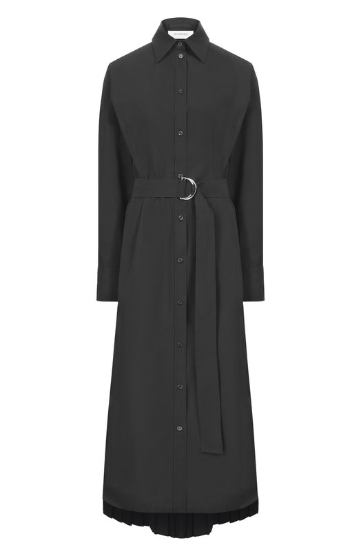 Хлопковое платье Sportmax SPXR0NCHI Чёрный SPXR0NCHI