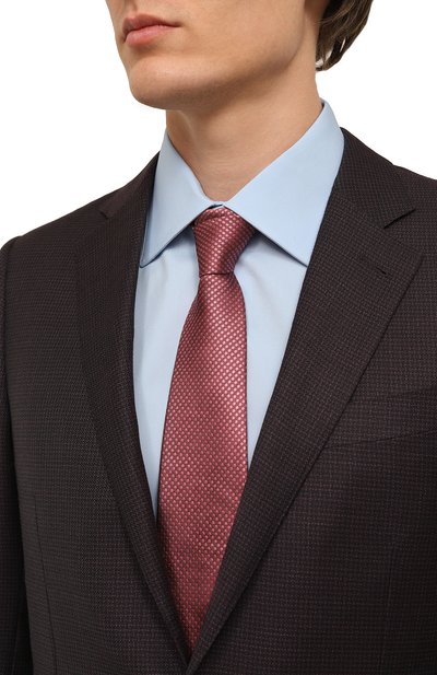 Шелковый галстук LANVIN розового цвета по цене 15400 руб., арт. 3162/TIE, фото 2 Шелковый галстук LANVIN, арт. 3162/TIE, фото 2