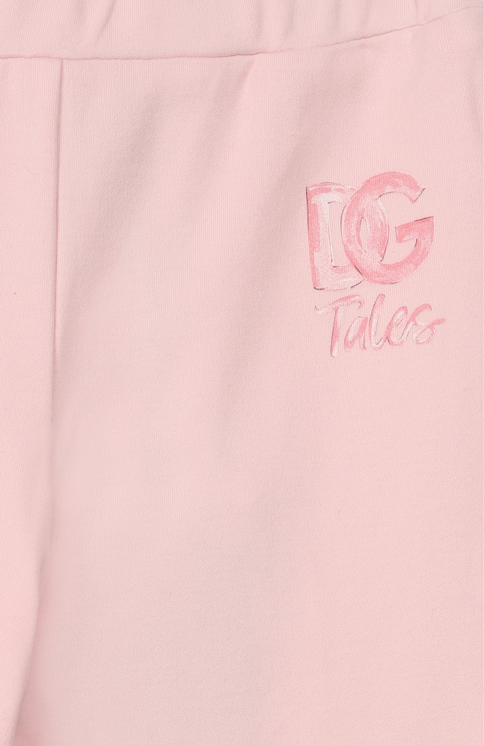 Хлопковые легинсы DOLCE & GABBANA светло-розового цвета по цене 18750 руб., арт. L1JPLU/G7P8P, фото 3 Хлопковые легинсы DOLCE & GABBANA, арт. L1JPLU/G7P8P, фото 3
