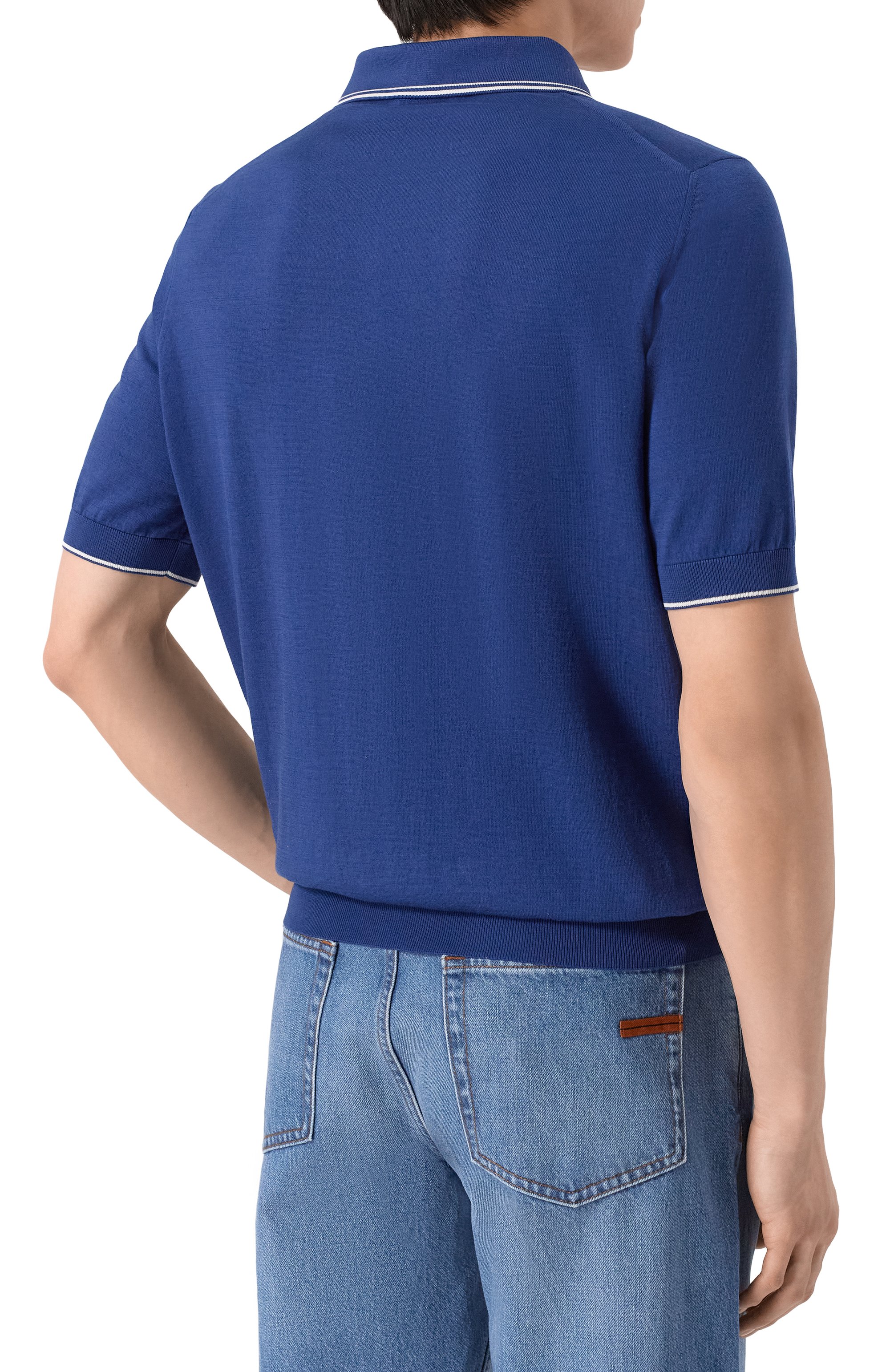 Поло из хлопка и шелка MVST, арт. M26.CSM.K425, фото 4