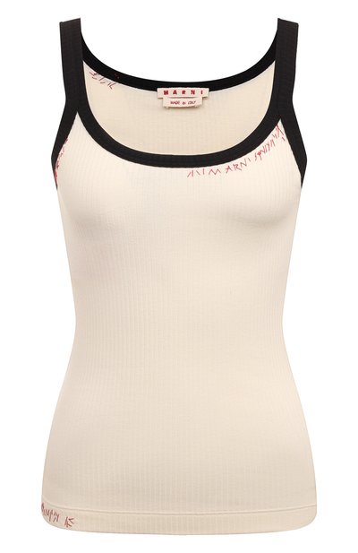 Женская хлопковая майка MARNI, арт. THJE0322QS/UTC404