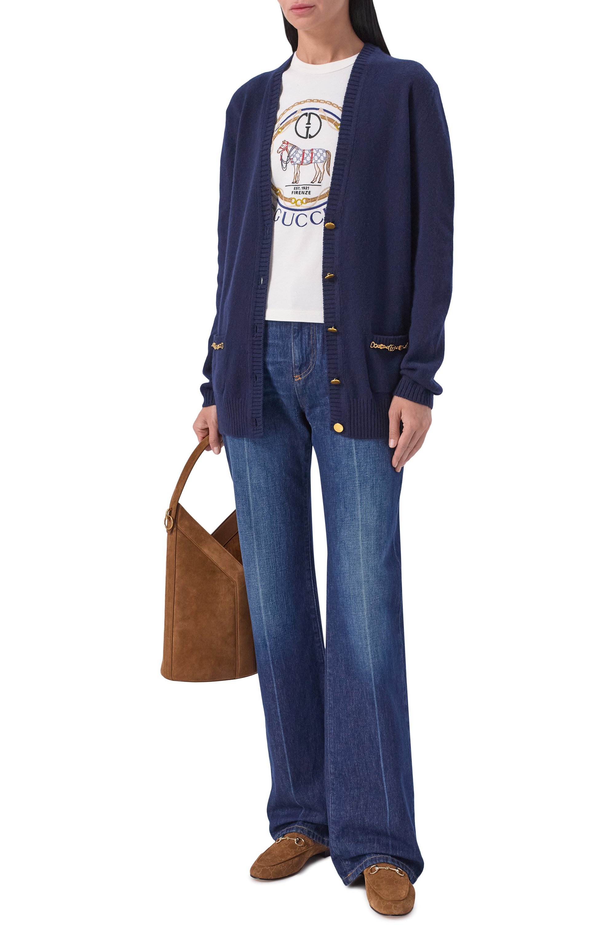 Кашемировый кардиган GUCCI, арт. 662187/XKBYJ, фото 2