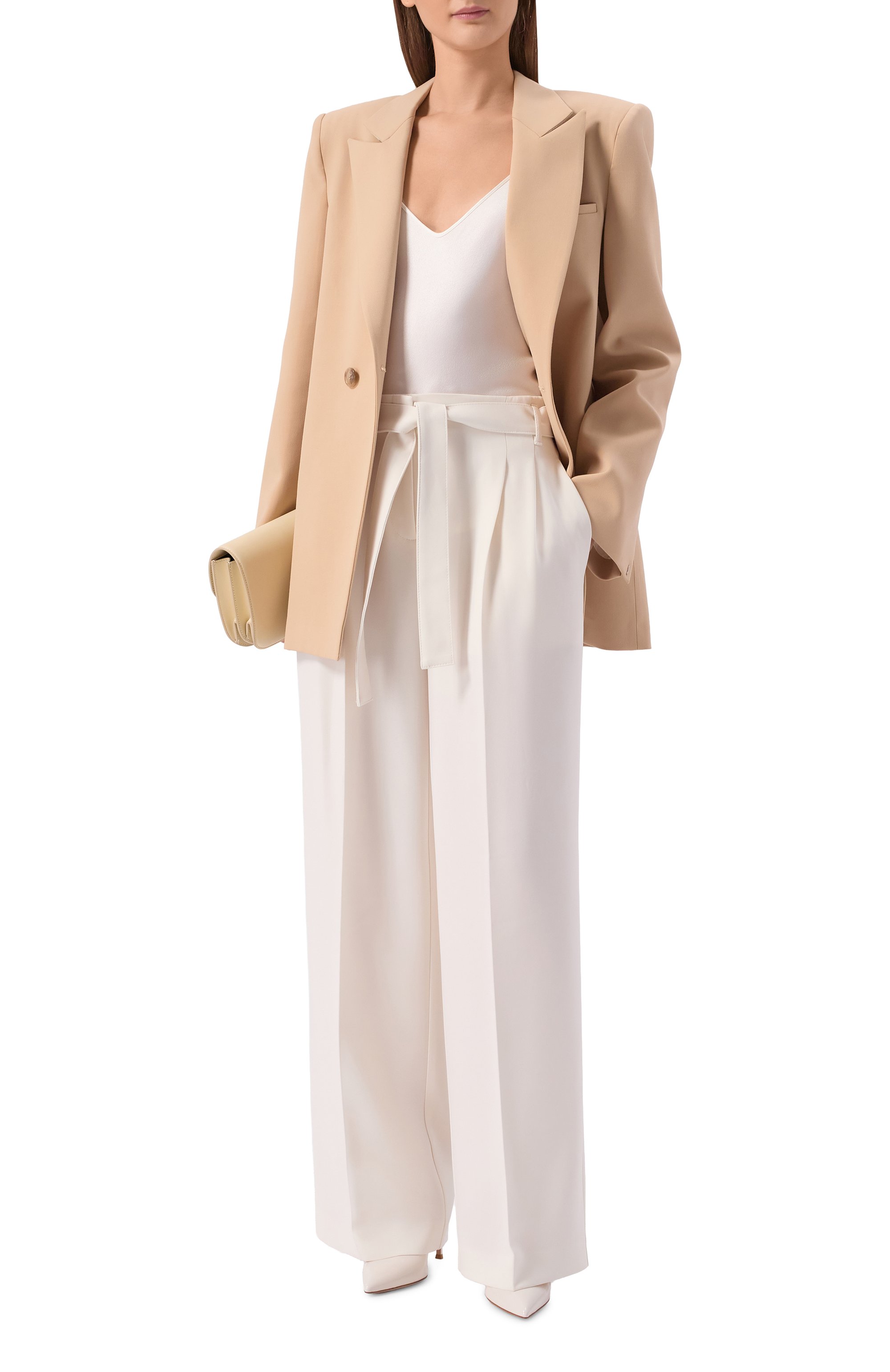 Брюки BOSS белого цвета по цене 34350 руб., арт. 50479405, фото 2 Брюки BOSS, арт. 50479405, фото 2