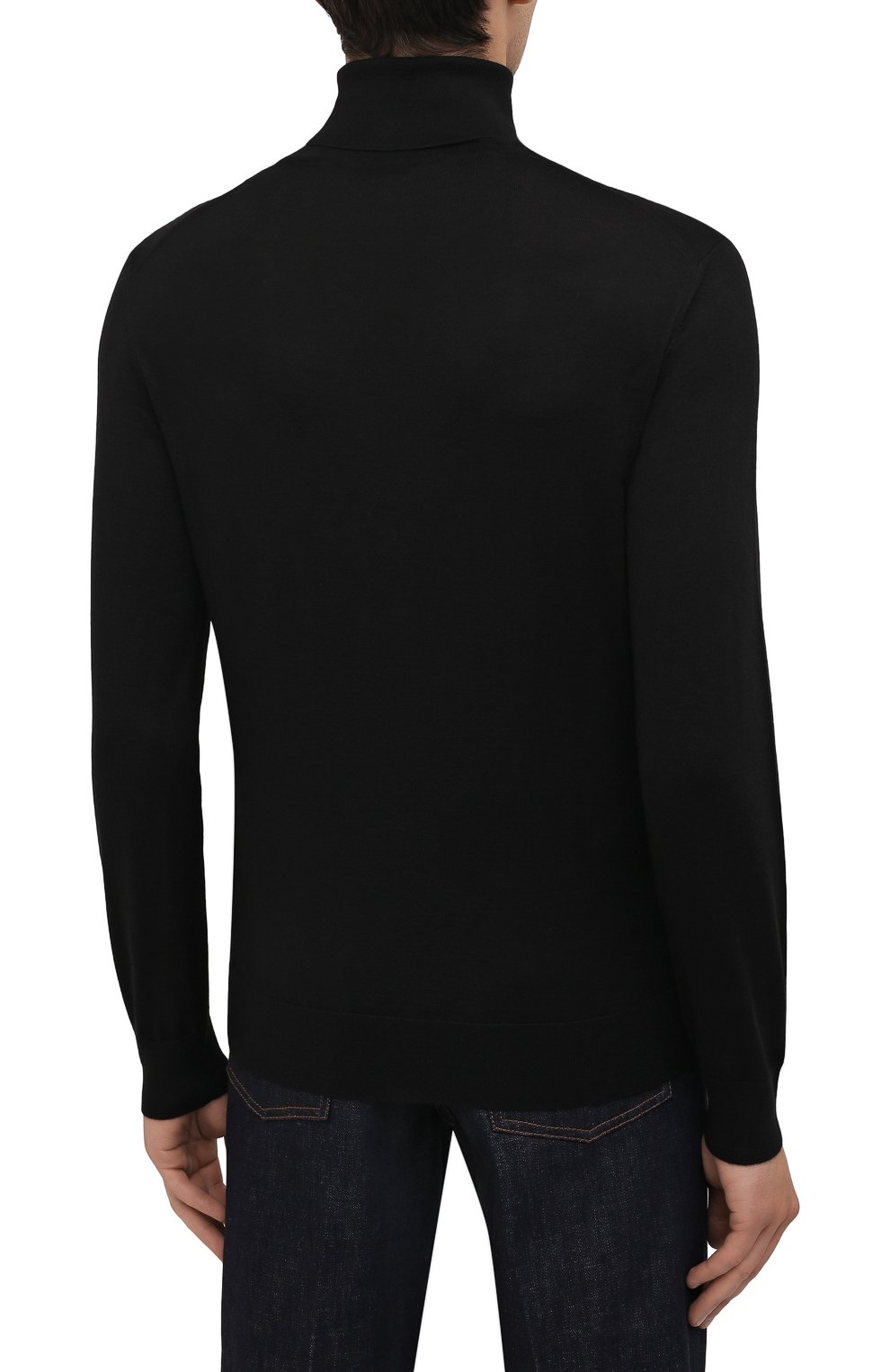 Водолазка из кашемира и шелка ZEGNA черного цвета по цене 104000 руб., арт. UYJ00/120, фото 4 Водолазка из кашемира и шелка ZEGNA, арт. UYJ00/120, фото 4