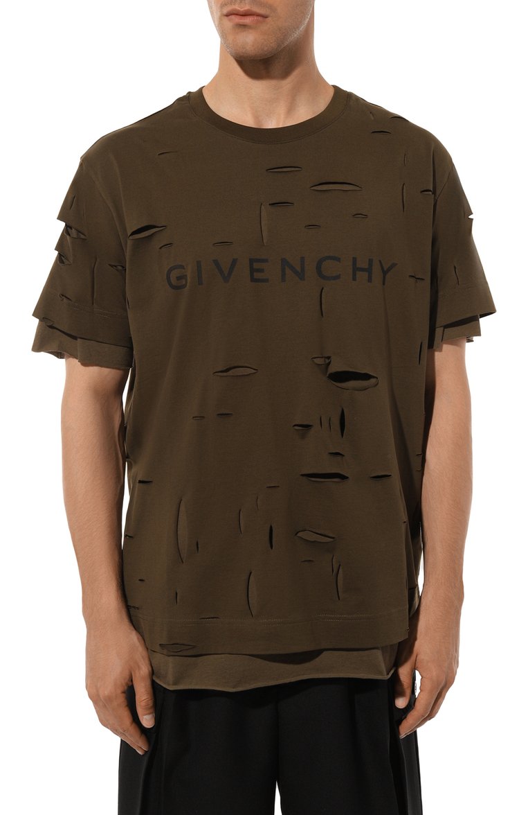 Хлопковая футболка GIVENCHY, арт. BM71GL3Y8Y, фото 1