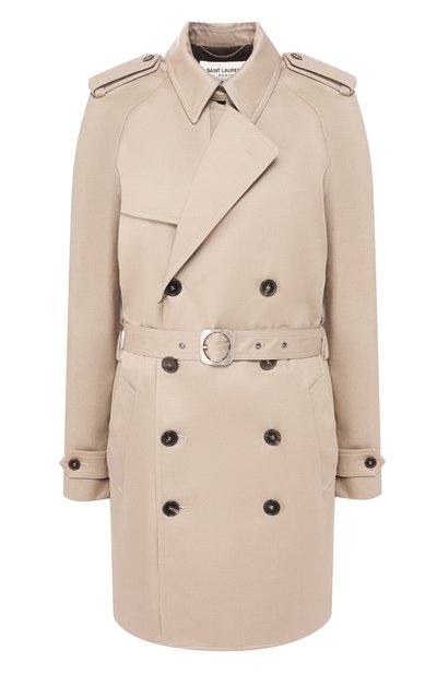 Женский хлопковый тренч SAINT LAURENT, арт. 560541/Y600U